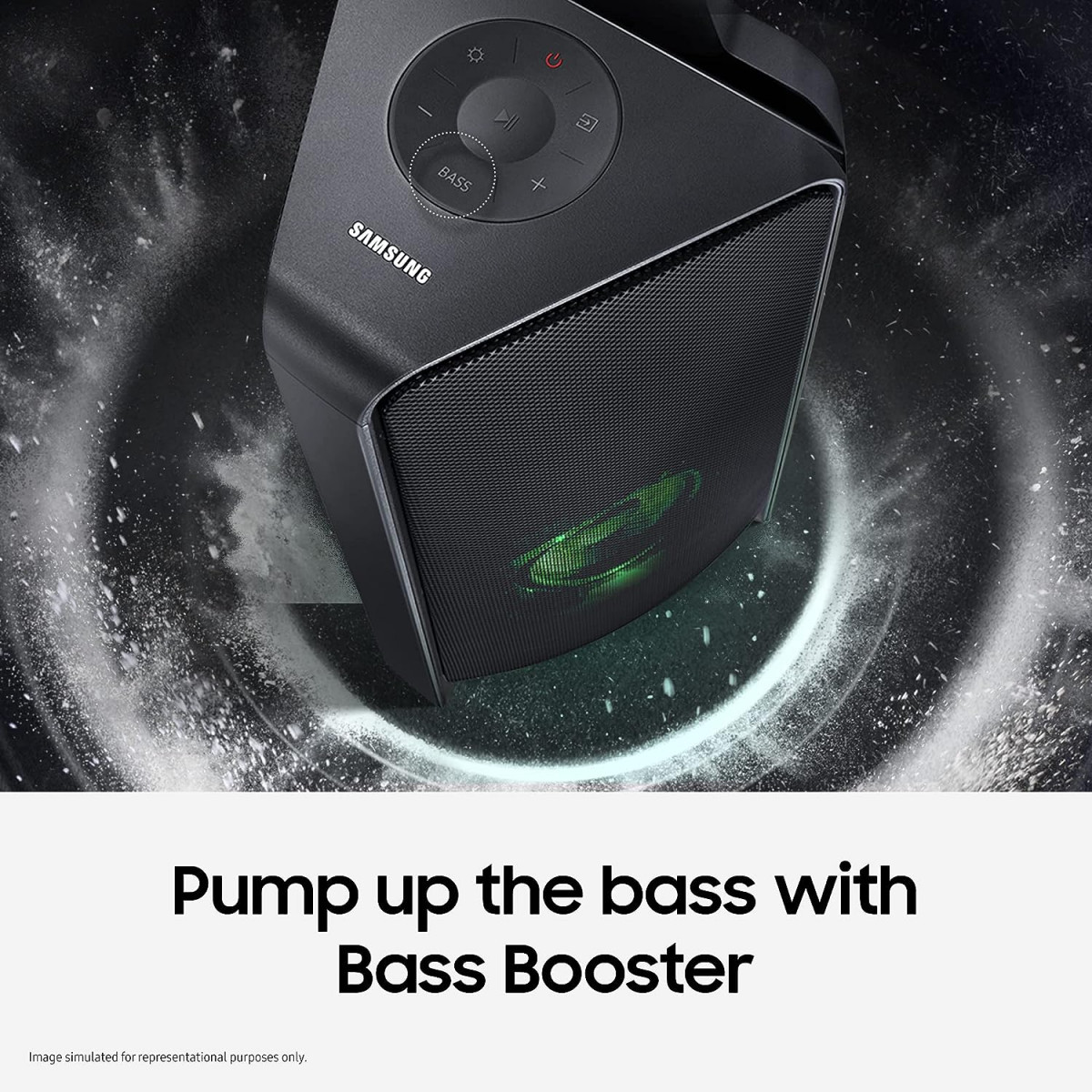 Samsung 300 W MX-T40XL Sound Tower Bluetooth USB 51 Channel Tower Giga Party Audio Black