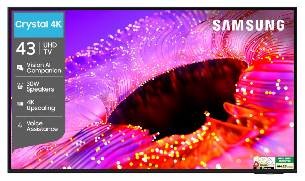 Image of Samsung 43 inches Crystal UHD 4K Samsung Vision AI Smart TV UA43UE86AHULXL