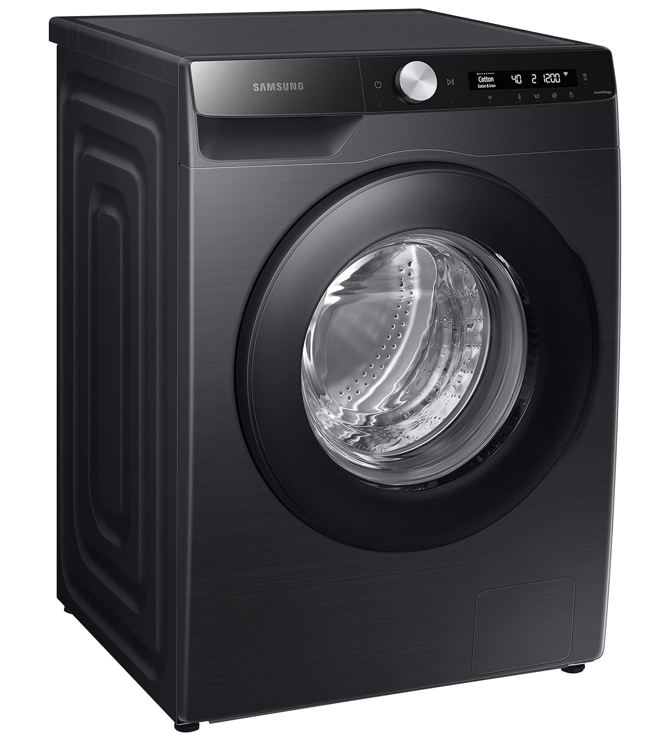 Samsung 7 Kg Fully-Automatic Front Loading Washing Machine with AI Control SmartThings Connectivity WW70T502DAB1TLBlack Caviar Free 1 Year Extended warrant