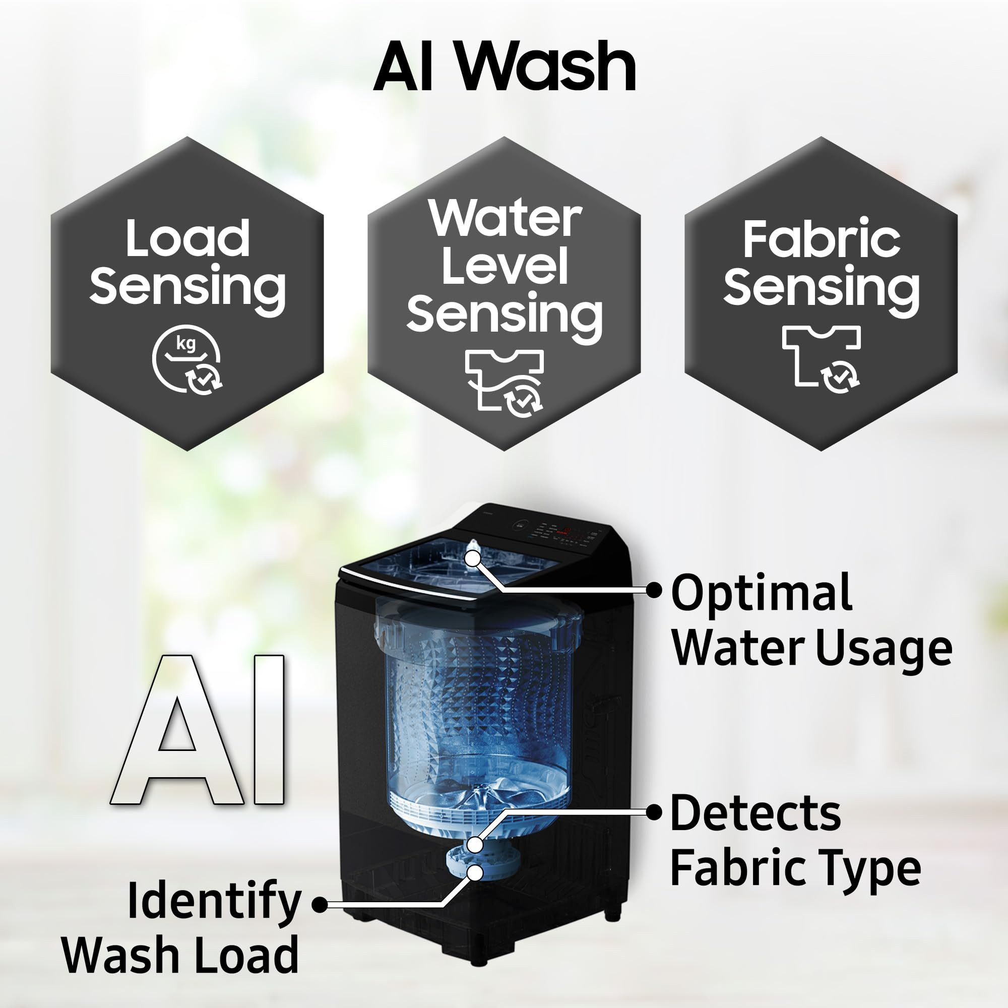 Samsung 8 Kg 5 Star AI Wash AI Energy Mode Wi-Fi Ecobubble AI VRT Super Speed Soft Closing Door Digital Inverter Fully-Automatic Top Load Washing Machine WA80F08S2LTL Lavender Gray