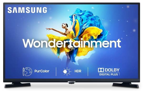 Image of Samsung 80 cm (32 Inches) Wondertainment Series HD Ready LED Smart TV UA32T4340BKXXL (Glossy Black)