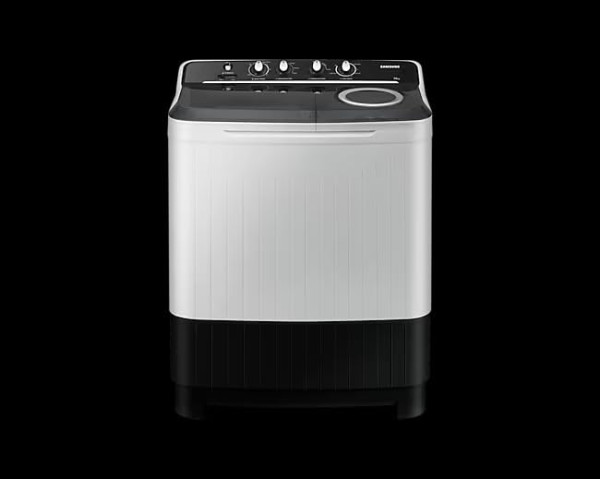 Image of Samsung 9 kg, 5 star, Semi-Automatic Top Load Washing Machine (WT90C4260GG/TL, Air Turbo Drying, Light Gray, 2023 Model)