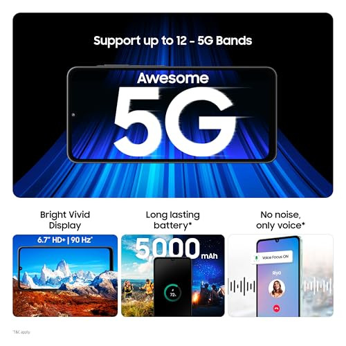 Samsung Galaxy A06 5G Gray 4GB RAM 64GB Storage True 5G with 12 5G Bands 50MP Dual Camera 4 Gen Updates IP54 Voice Focus