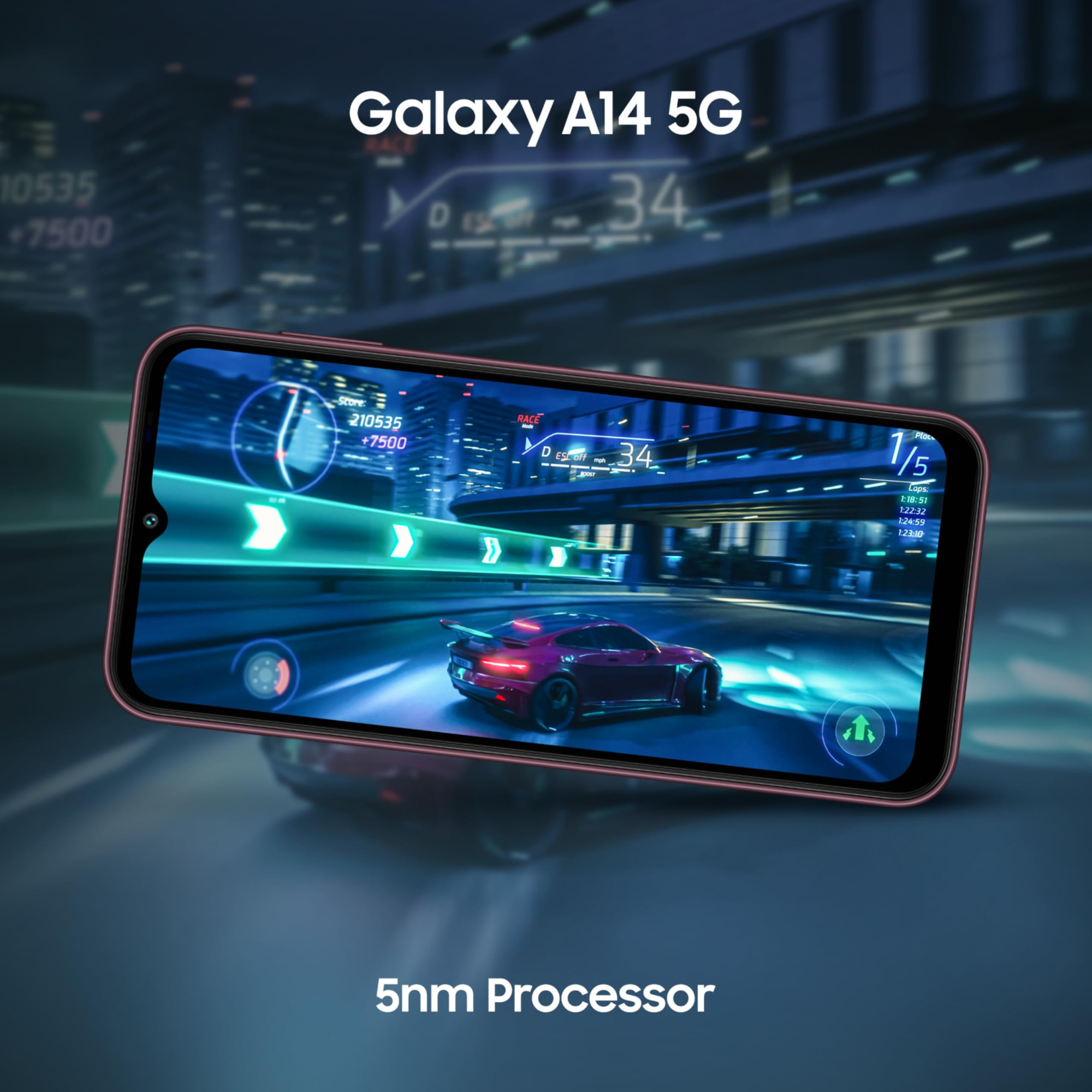 Samsung Galaxy A14 5G Light Green 4GB 64GB Storage  Triple Rear Camera 50 MP Main  Upto 8 GB RAM with RAM Plus  Without Charger