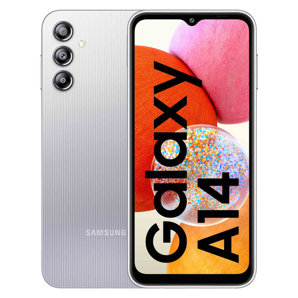 Image of Samsung Galaxy A14 Silver,4GB RAM, 128GB Storage