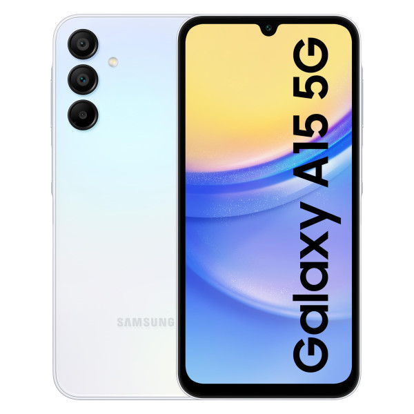 Image of Samsung Galaxy A15 5G (Light Blue, 8GB, 128GB Storage) | 50 MP Main Camera | Android 14 with One UI 6.0 | 16GB Expandable RAM | MediaTek Dimensity 6100+ | 5000 mAh Battery