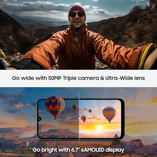 Samsung Galaxy A16 5G Blue Black 6GB RAM 128GB Storage Super AMOLED 50MP Triple Camera with Ultra Wide Lens 6 OS 6 Years Security Updates IP54 Tap Pay 5000mAh
