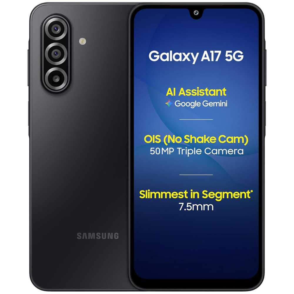 Image of Samsung Galaxy A17 5G (Black, 8GB RAM, 256GB Storage)