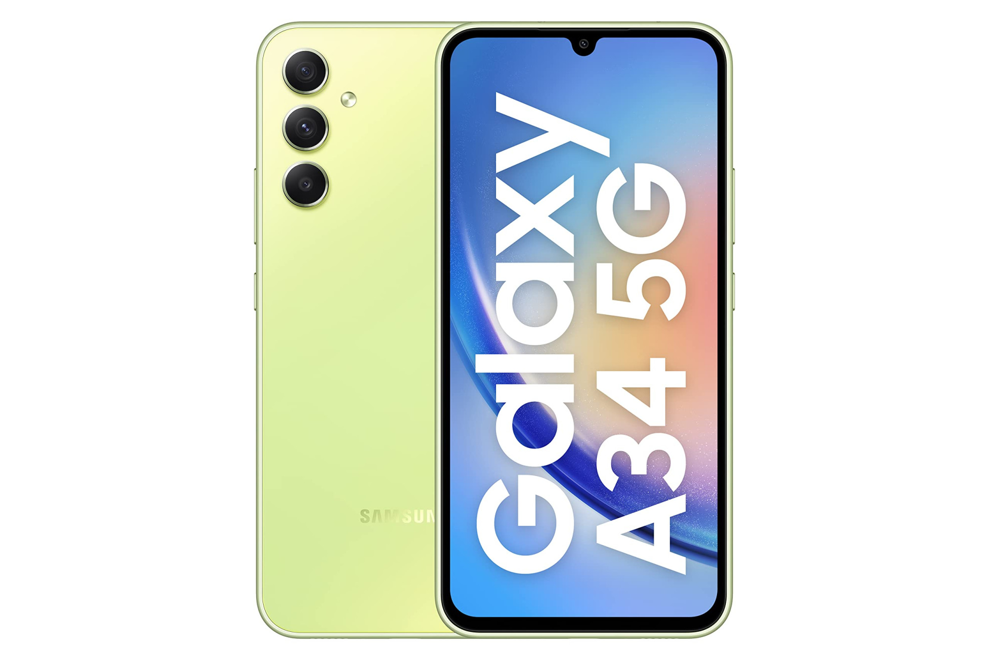 Samsung Galaxy A34 5G Awesome Lime 8GB 128GB Storage 48 MP No Shake Cam OIS IP67 Gorilla Glass 5 Voice Focus Without Charger