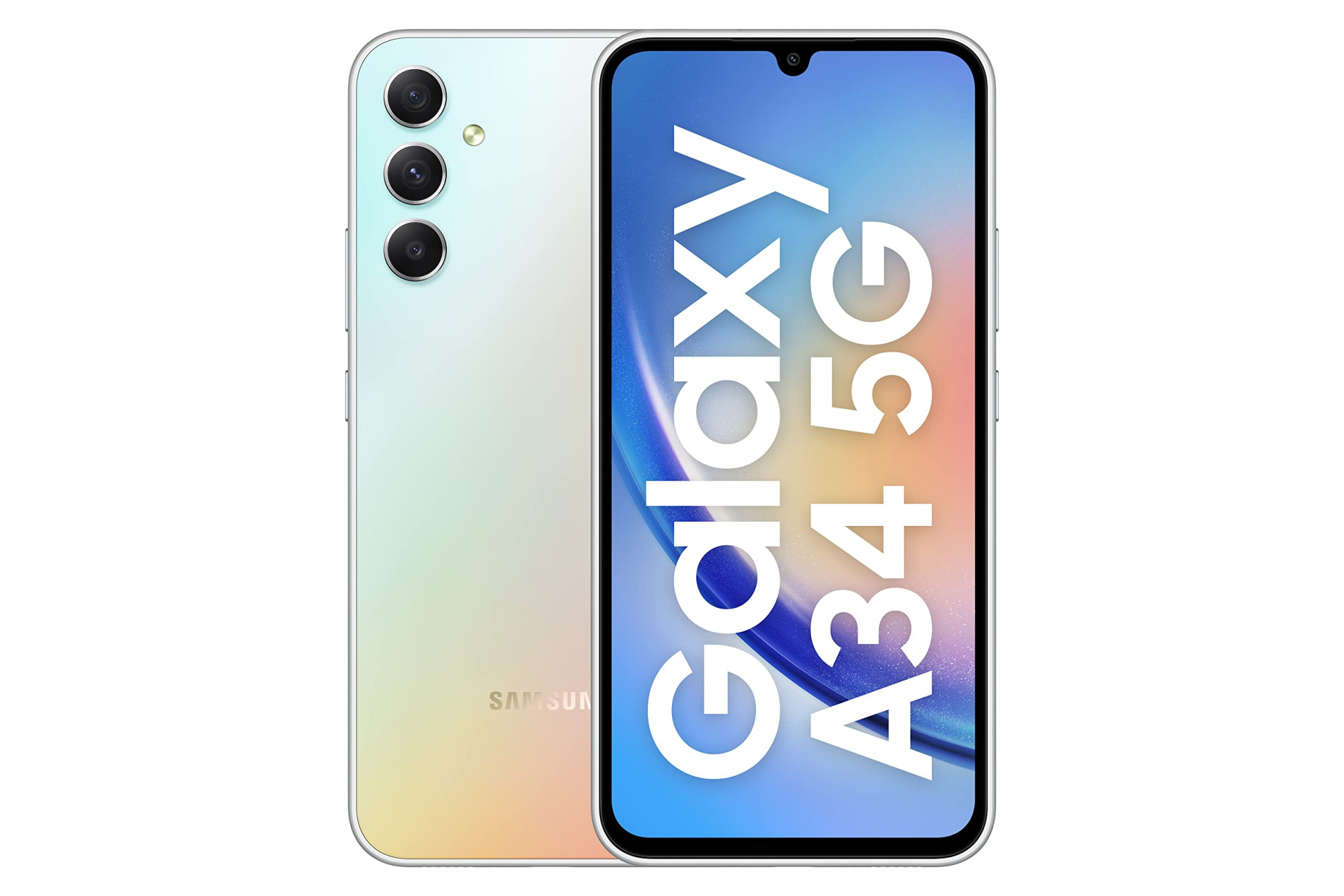 Samsung Galaxy A34 5G Awesome Silver 8GB 128GB Storage  48 MP No Shake Cam OIS  IP67  Gorilla Glass 5  Voice Focus  Without Charger