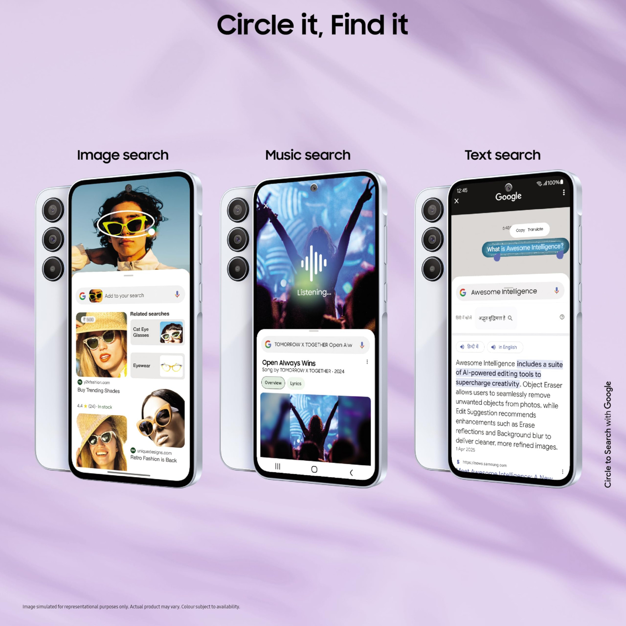 Samsung Galaxy A35 5G Awesome Iceblue 8GB RAM 128GB Storage Premium Glass Back 50 MP Main Camera OIS Nightography IP67 Corning Gorilla Glass Victus sAMOLED with Vision Booster