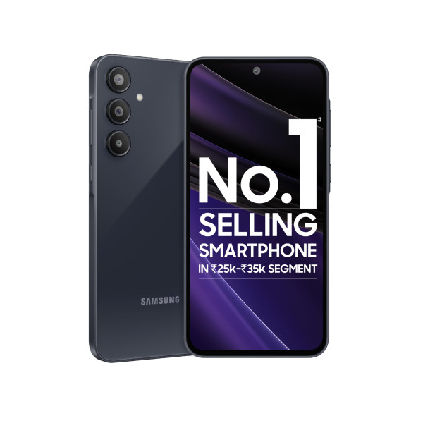 Image of Samsung Galaxy A35 5G (Awesome Navy, 8GB RAM, 128GB Storage) | Premium Glass Back | 50 MP Main Camera (OIS) | Nightography | IP67 | Corning Gorilla Glass Victus+ | sAMOLED with Vision Booster