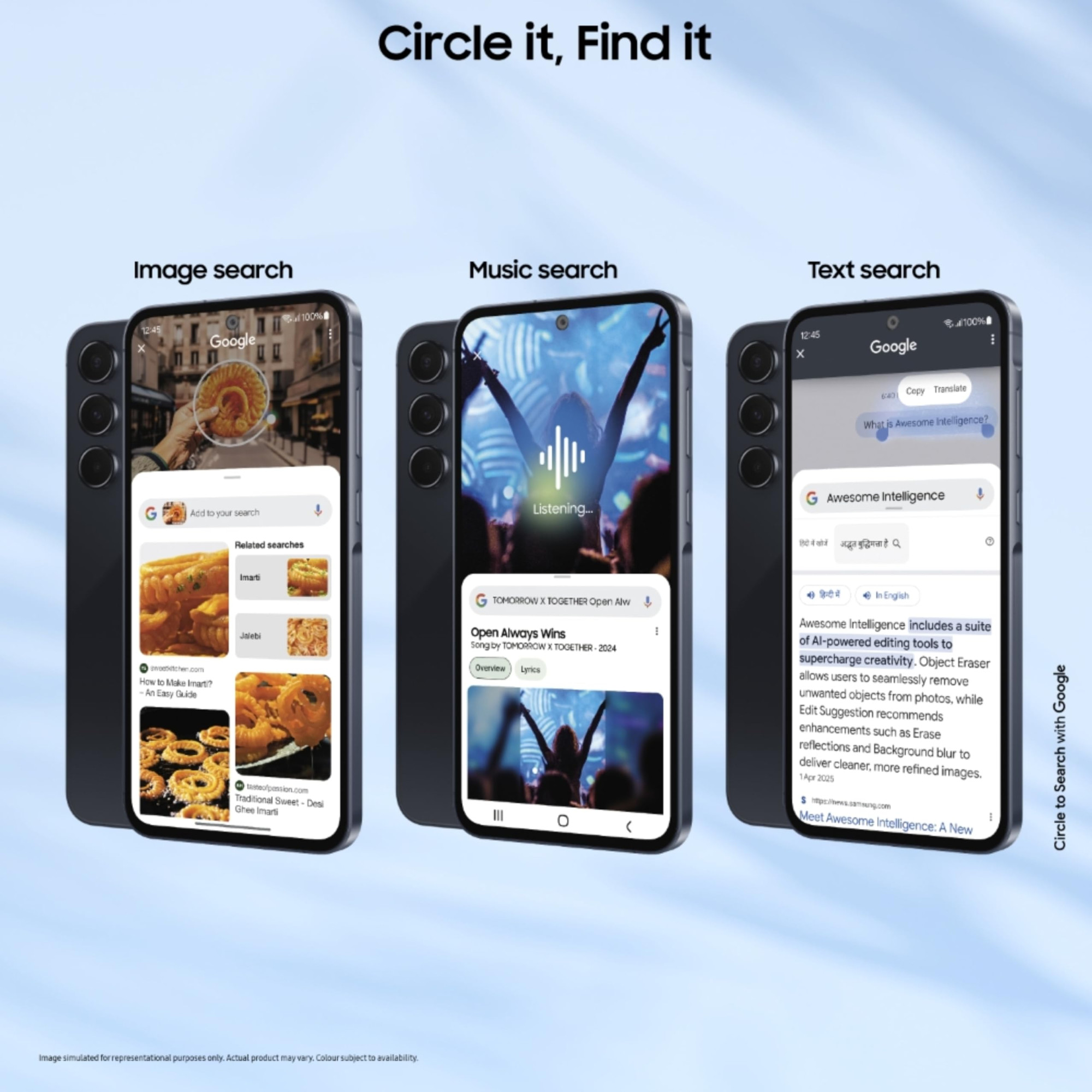 Samsung Galaxy A55 5G Awesome Navy 12GB RAM 256GB Storage AI Metal Frame 50 MP Main Camera OIS Super HDR Video Nightography IP67 Corning Gorilla Glass Victus sAMOLED Display