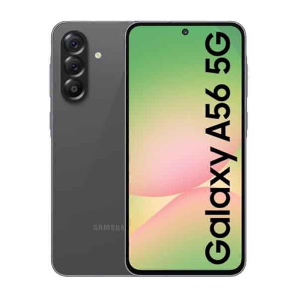 Image of Samsung Galaxy A56 5G (Awesome Graphite, 12GB, 256GB) | Awesome Intelligence: Circle to Search, Intelligent Editing | Awesome 6 OS &amp; 6 Years Security Updates | IP67