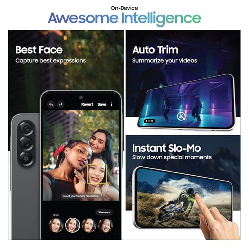 Samsung Galaxy A56 5G Awesome Graphite 12GB 256GB Awesome Intelligence Circle to Search Intelligent Editing Awesome 6 OS 6 Years Security Updates IP67