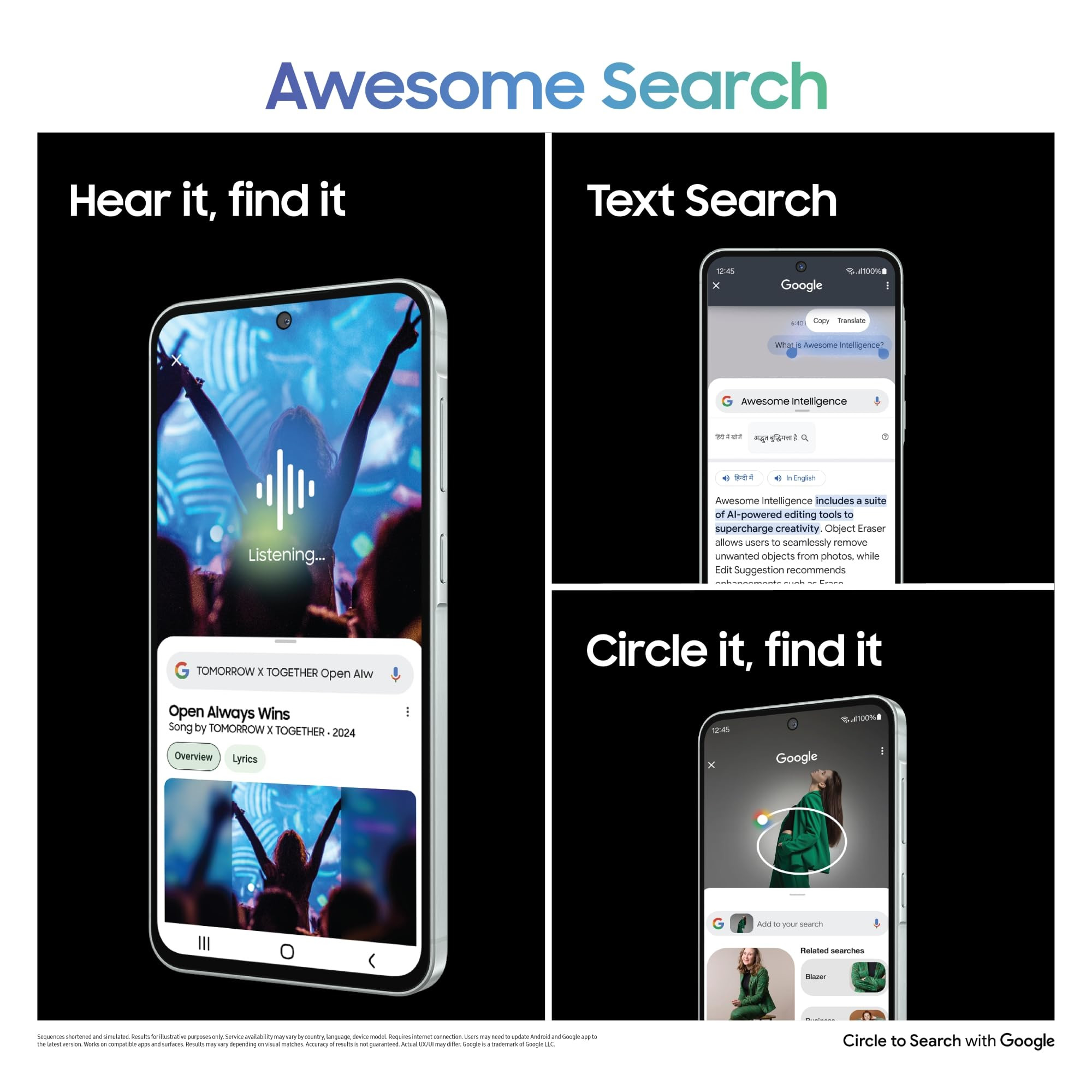 Samsung Galaxy A56 5G Awesome Olive 8GB 128GB Metal Frame Gemini Live Awesome Intelligence AI Circle to Search Instant Slo-Mo Auto-Trim Object Eraser Flagship Grade Camera