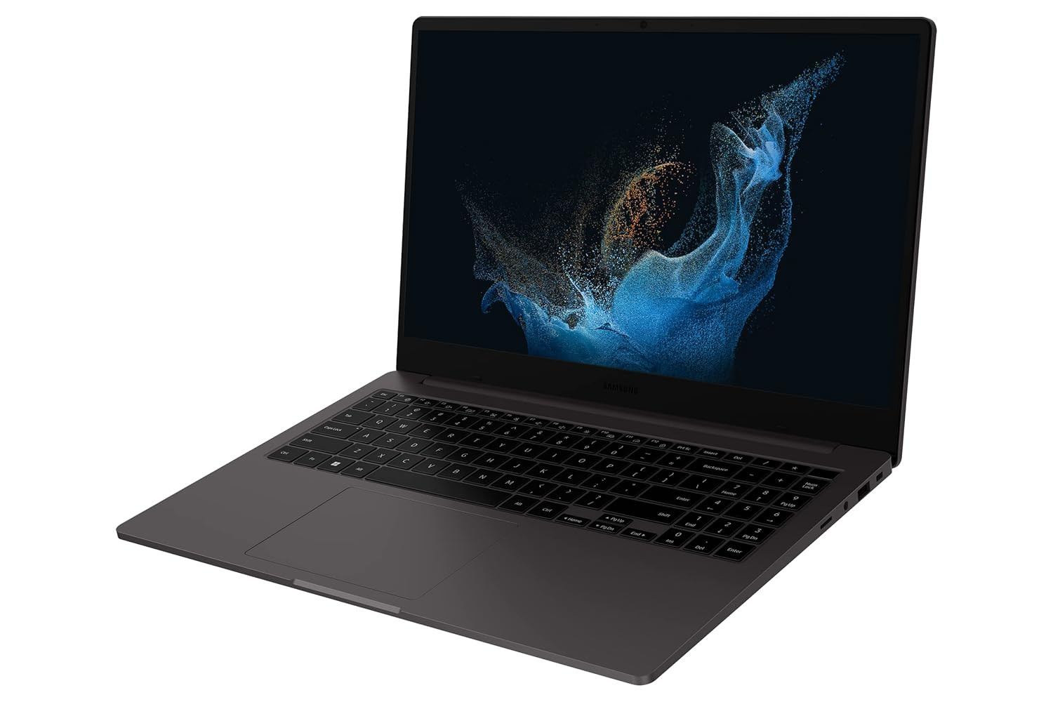 Samsung Galaxy Book2 NP550 Intel 12th Gen core i5 396cm 156 FHD Thin Light Laptop 8 GB512 GBWindows 11MS OfficeBacklit KeyboardFinger Print ReaderGraphite18Kg NP550XED-KA1IN