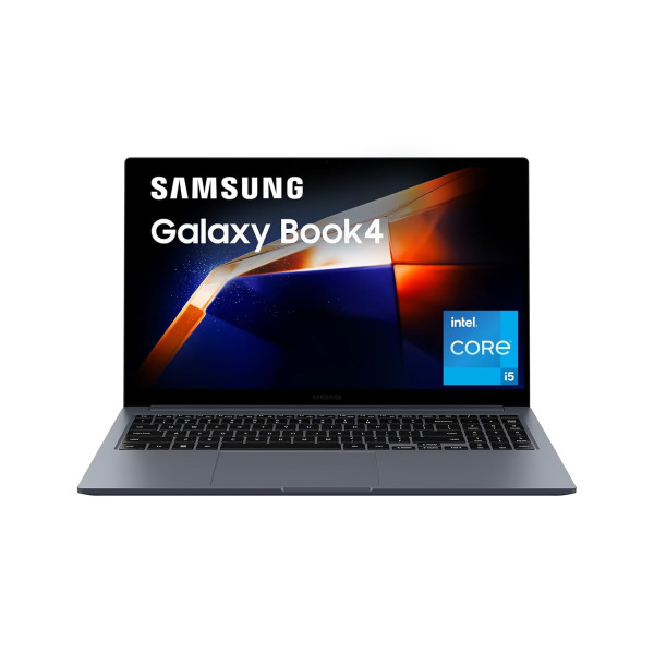 Image of Samsung Galaxy Book4 (Gray, 16GB RAM, 512GB SSD) | 15.6" Full HD Screen | Intel Core i5 1335U Processor | Windows 11 Home | MS Office 2021 | Fingerprint Reader | Intel Iris XE Graphics | RJ45 LAN Port