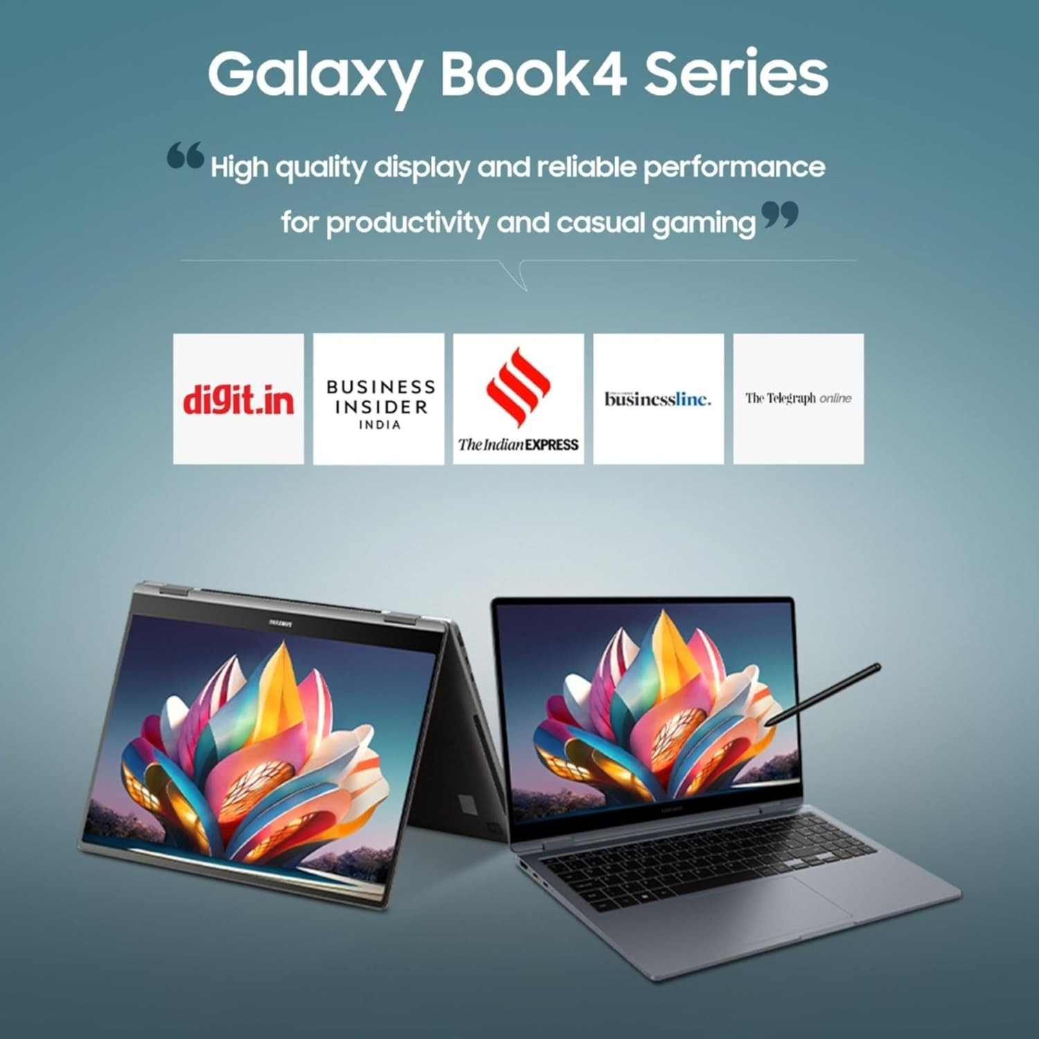 Samsung Galaxy Book4 Gray 16GB RAM 512GB SSD 156 Full HD Screen Intel Core i5 1335U Processor Windows 11 Home MS Office 2021 Fingerprint Reader Intel Iris XE Graphics RJ45 LAN Port