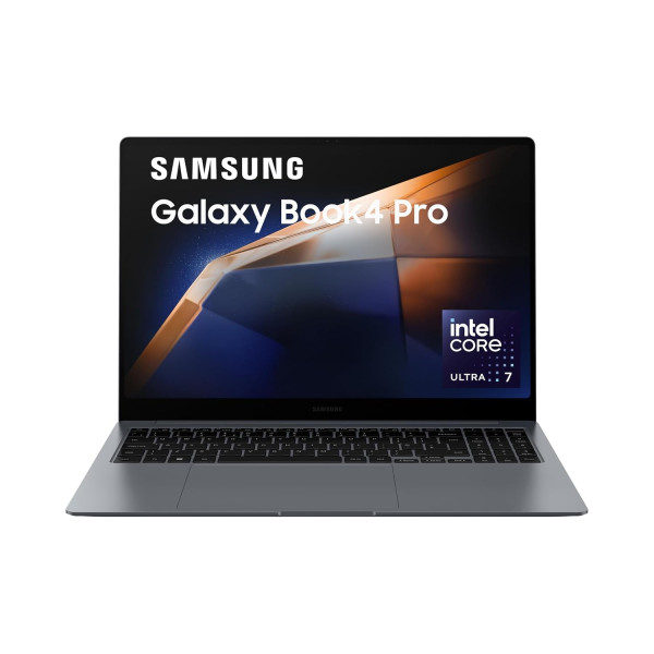 Image of Samsung Galaxy Book4 Pro | Intel Evo Core Ultra 7 155H | Built-in AI | 14" (35.56cm) Touchscreen Dynamic AMOLED 2X 120Hz| 500 Nits (16GB/512GB SSD/Intel Arc/Win11/MSO'21/Gray/1.23kg)