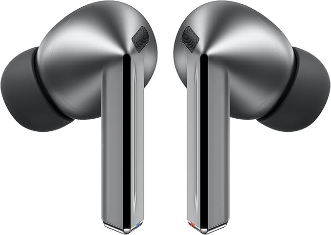 SAMSUNG Galaxy Buds 3 Pro AI True Wireless Bluetooth Earbuds Noise Cancelling Sound Optimization Real-Time Interpreter Redesigned Comfort Fit Latin American Version Silver