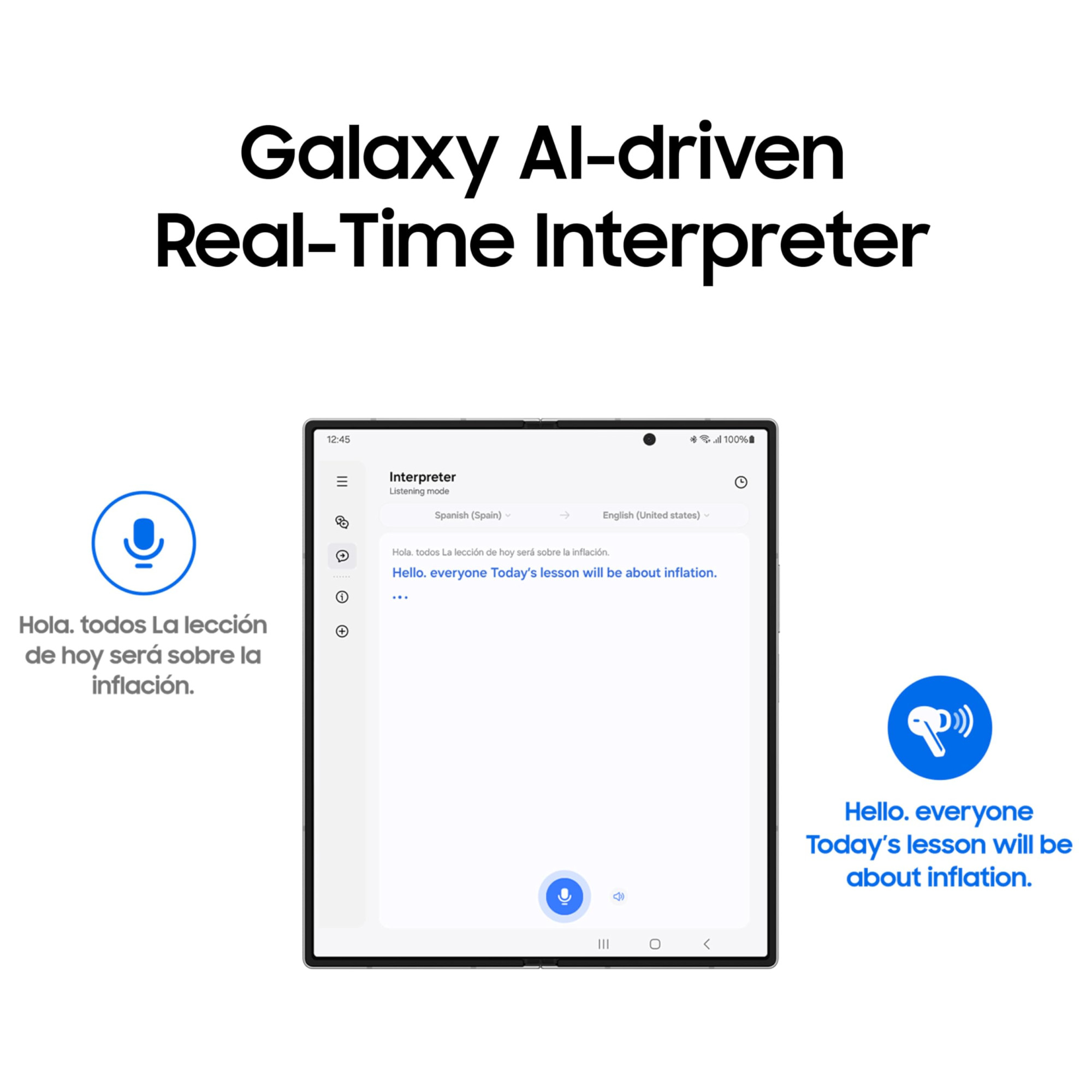 Samsung Galaxy Buds 3 Pro Silver with Galaxy AI Adaptive ANC Real-time Interpreter 24-bit Hi-Fi Audio Up to 37H Battery IP57