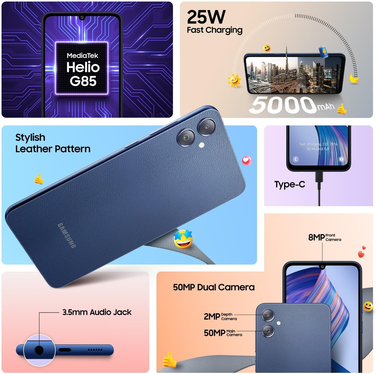 Samsung Galaxy F05 Twilight Blue 64 GB 4 GB RAM