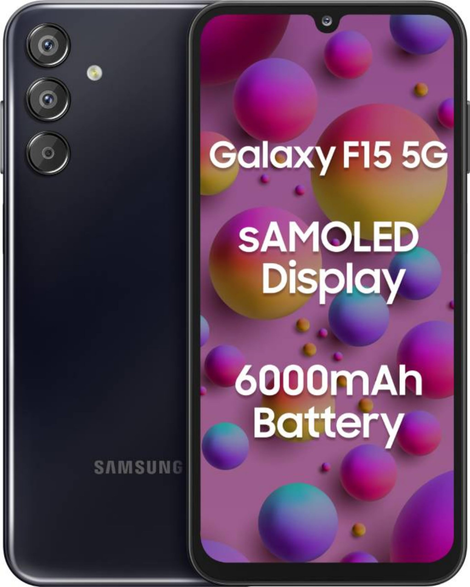 Samsung Galaxy F15 5G Ash Black 4GB RAM 128 GB Storage