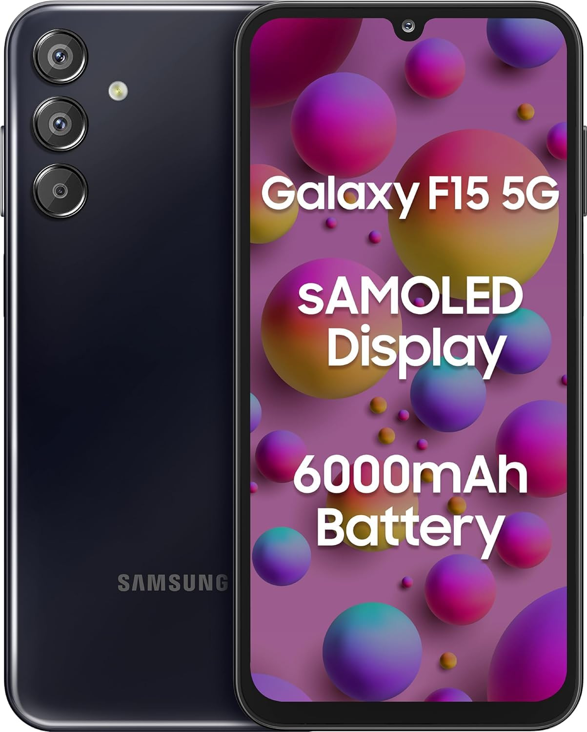 Samsung Galaxy F15 5G Ash Black 8GB RAM 128 GB Storage