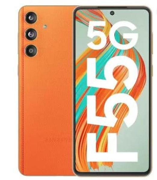 Image of Samsung Galaxy F55 5G, Apricot Crush (8GB, 256GB)