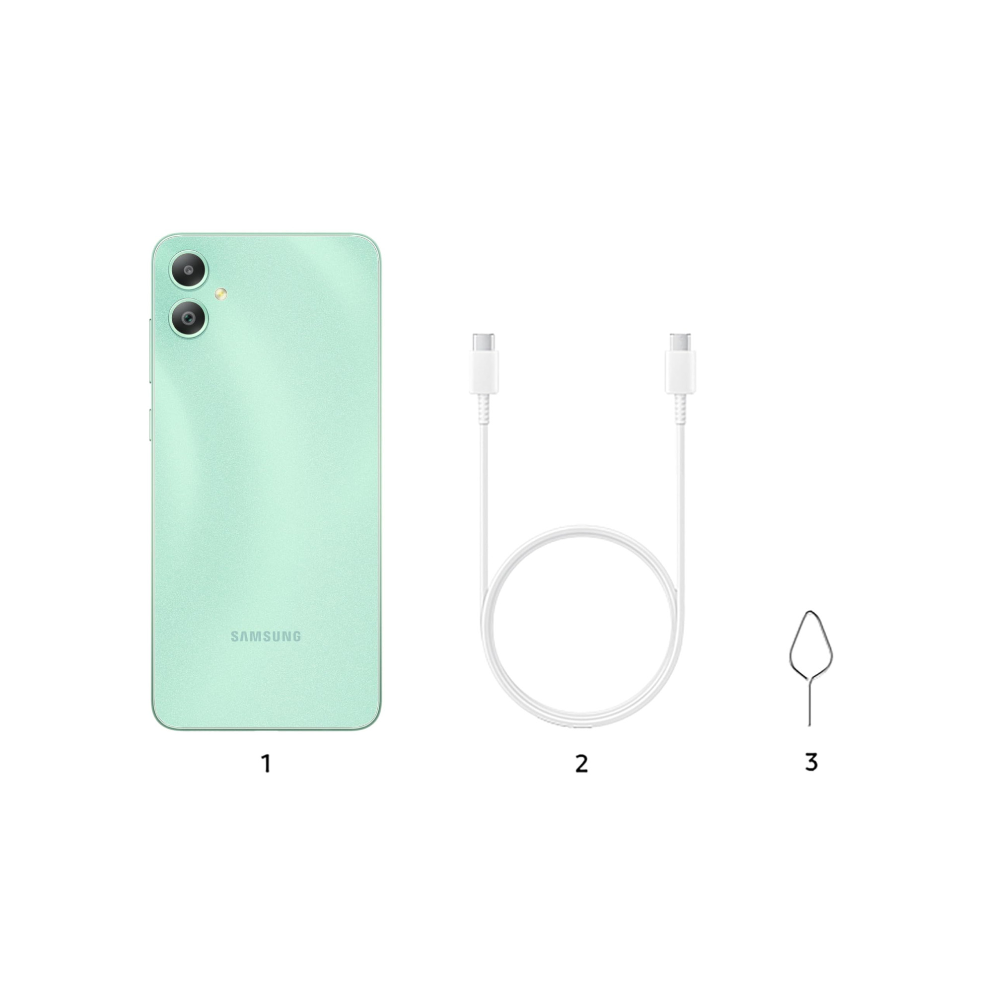 Samsung Galaxy M05 Mint Green 4GB RAM 64 GB Storage 50MP Dual Camera Bigger 67 HD Display 5000mAh Battery 25W Fast Charging 2 Gen OS Upgrade 4 Year Security Update Without Charger