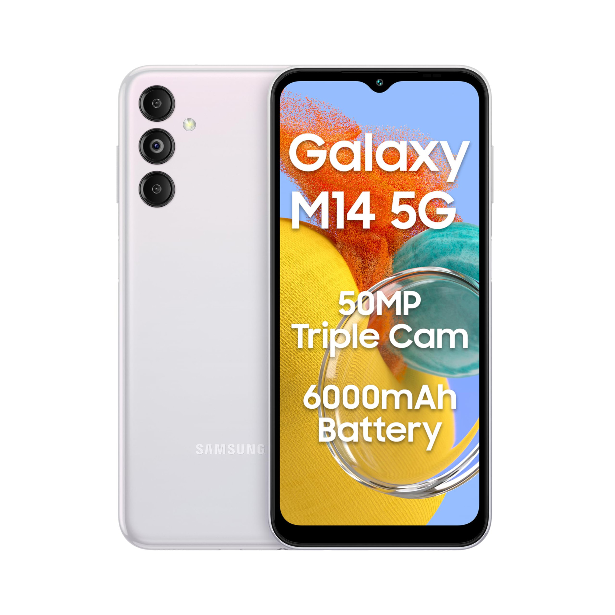 Samsung Galaxy M14 5G ICY Silver4GB128GB Storage