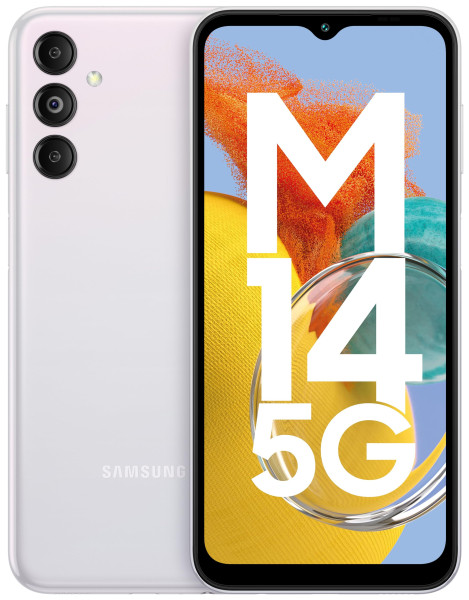 Image of Samsung Galaxy M14 5G (ICY Silver,6GB,128GB Storage)