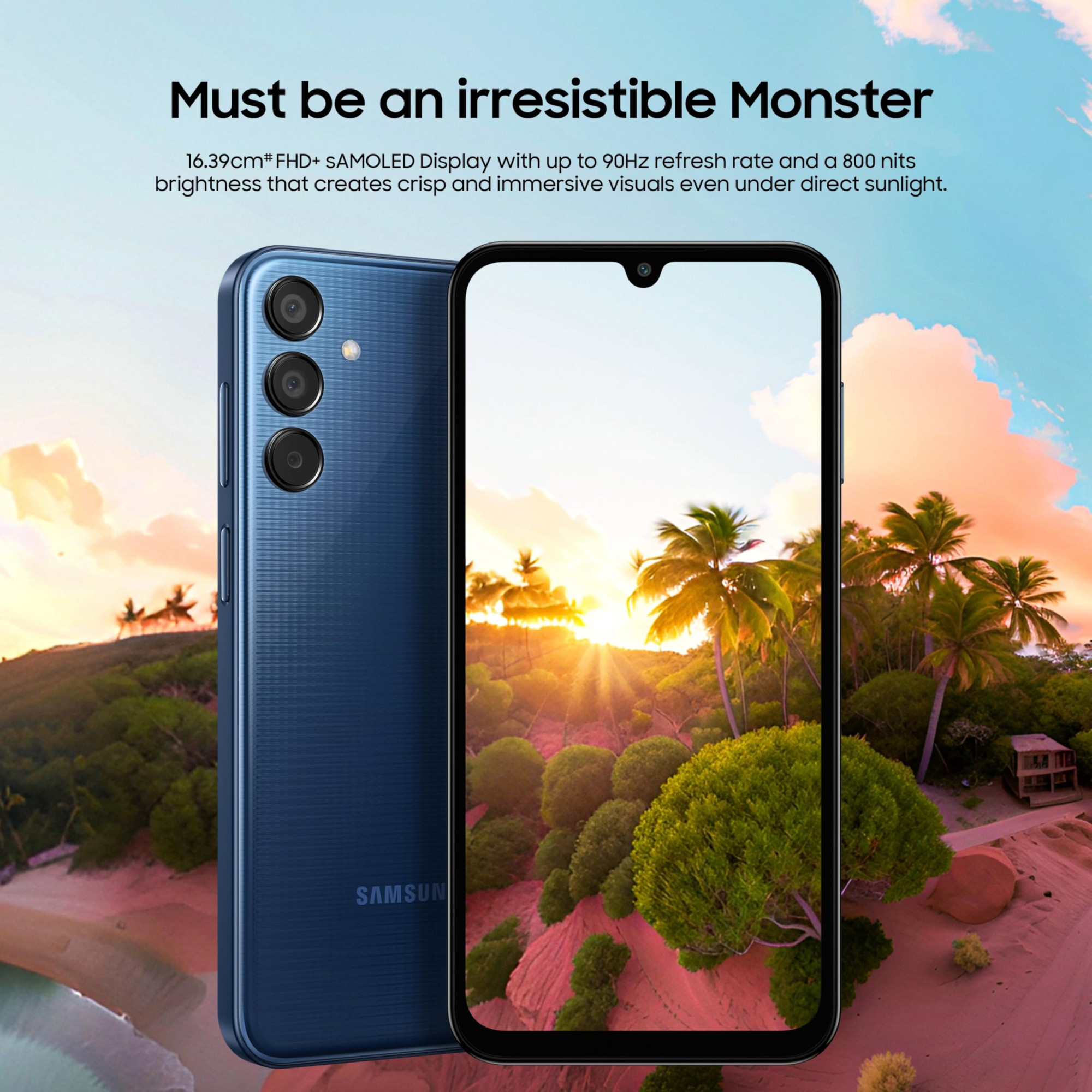 Samsung Galaxy M15 5G Prime Edition Celestial Blue6GB RAM128GB Storage Super AMOLED Display 50MP Triple Cam 6000mAh Battery MediaTek Dimensity 6100 4 Gen OS Upgrade 5 Year Security Update