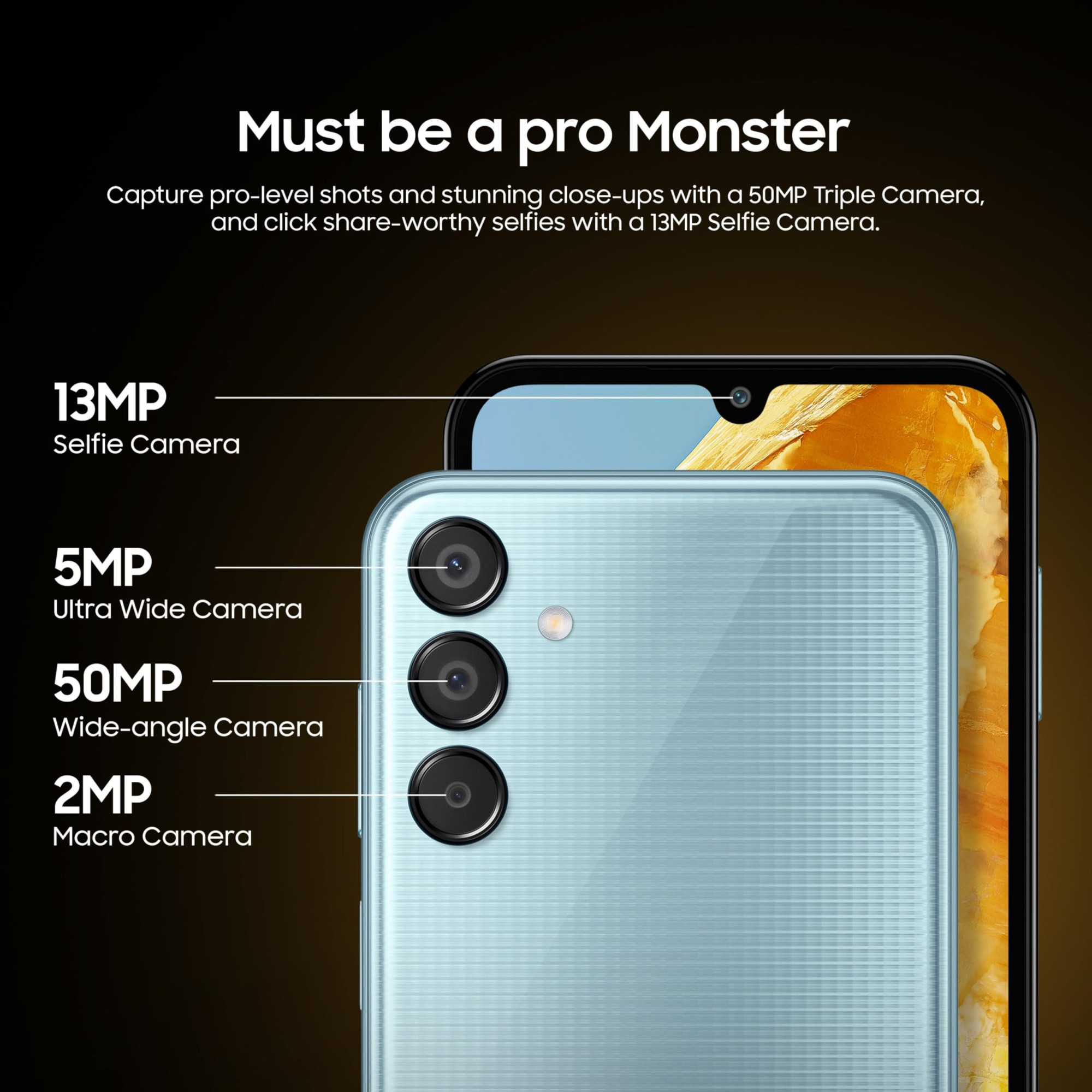 Samsung Galaxy M15 5G Prime Edition Celestial Blue6GB RAM128GB Storage Super AMOLED Display 50MP Triple Cam 6000mAh Battery MediaTek Dimensity 6100 4 Gen OS Upgrade 5 Year Security Update