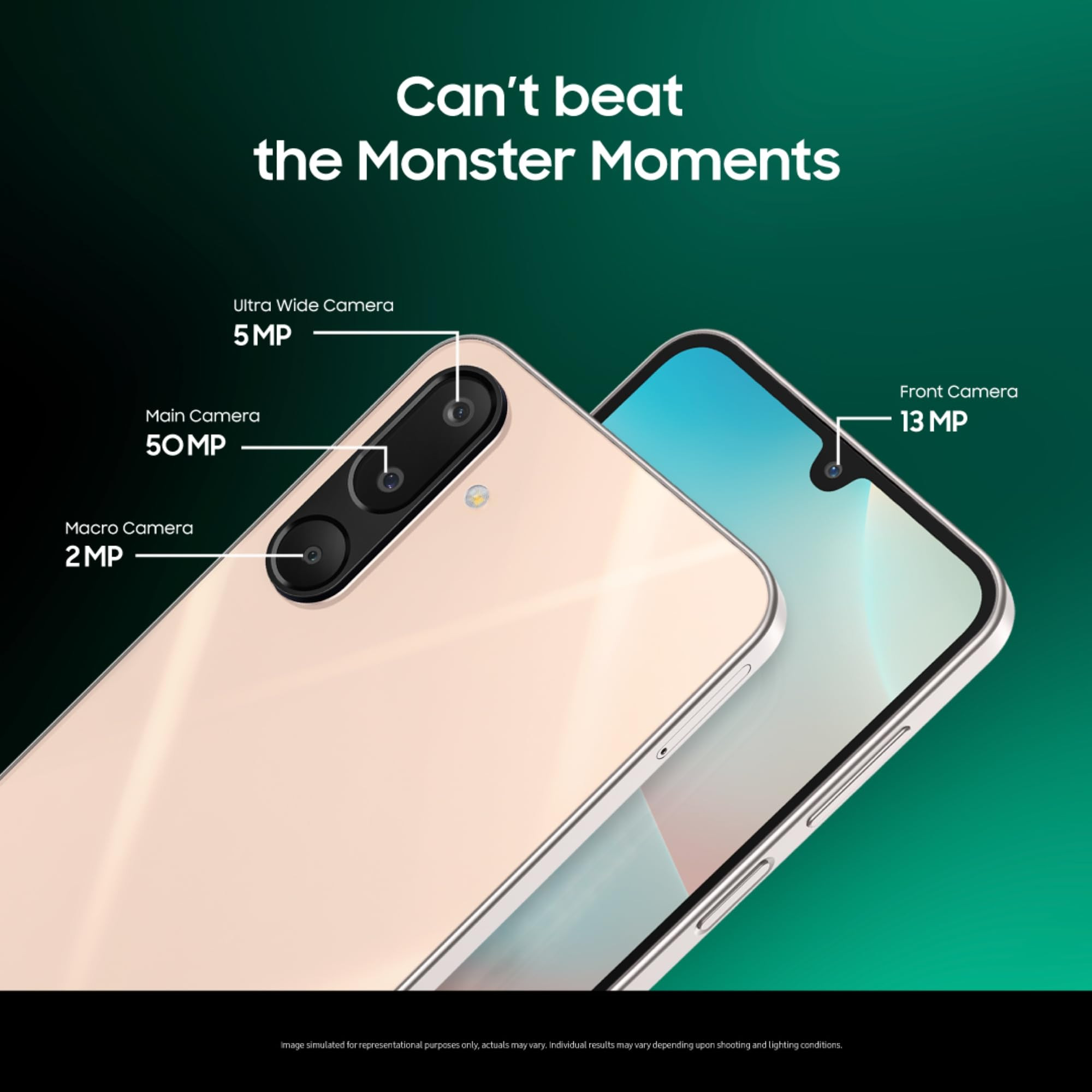 Samsung Galaxy M16 5G Mint Green 6GB RAM 128 GB Storage MediaTek Dimensity 6300 AnTuTu Score 422K Super Amoled Display 25W Fast Charging 6 Gen of OS Upgrades Without Charger