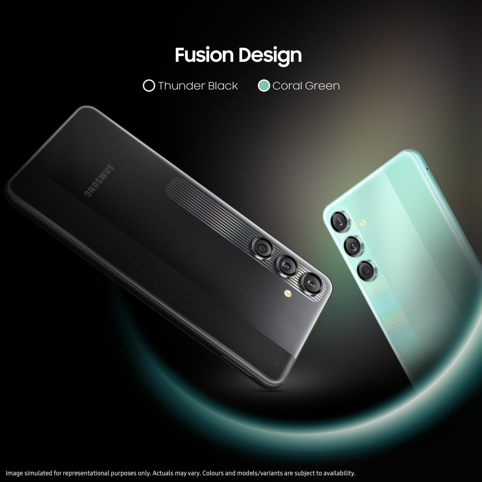 Samsung Galaxy M55s 5G Coral Green8GB RAM128GB Storage 50MP Triple Cam 5000mAh Battery Snapdragon 7 Gen 1 4 Gen OS Upgrade 5 Year Security Update Super AMOLED Display Without Charger