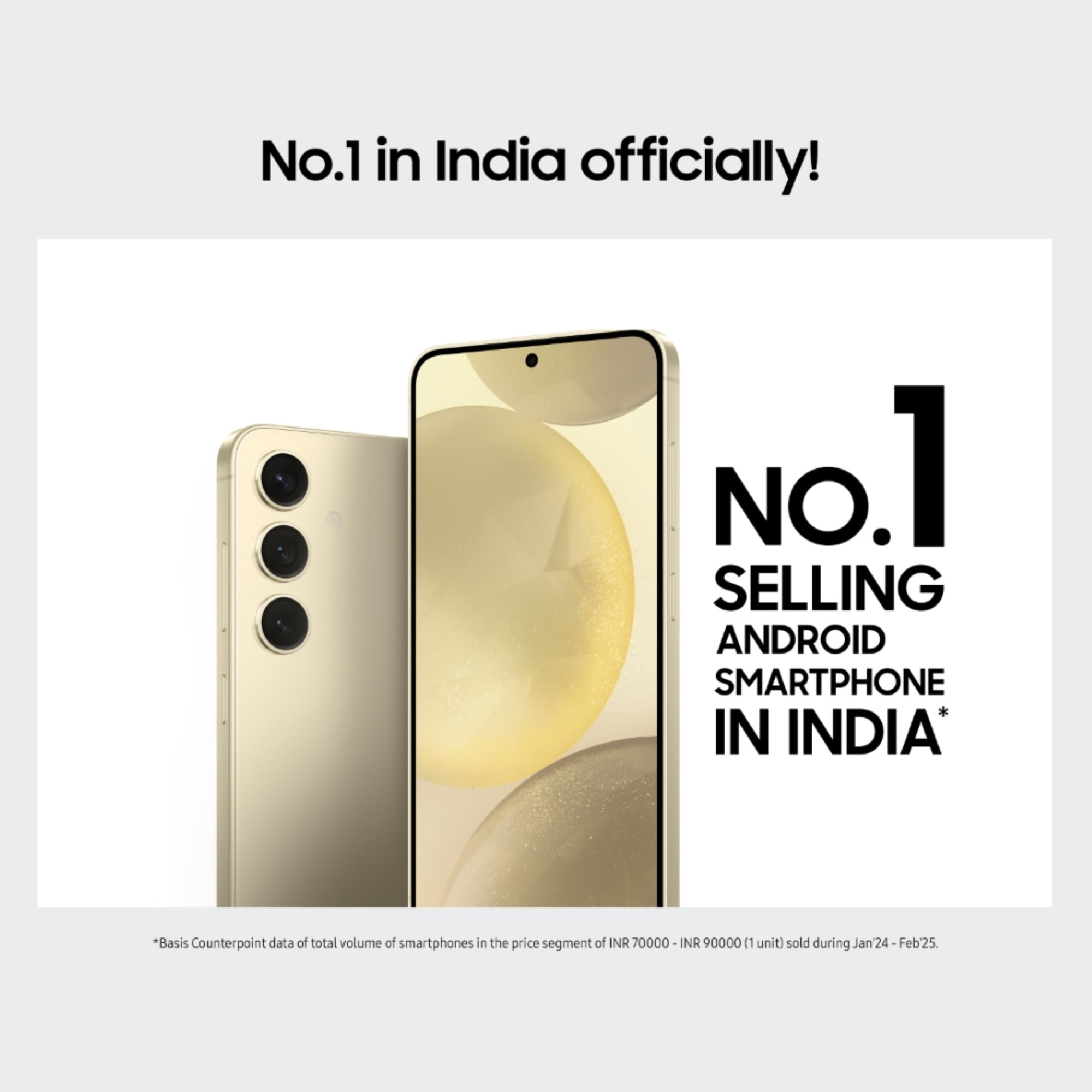 Samsung Galaxy S24 5G AI Smartphone Amber Yellow 8GB 256GB Storage