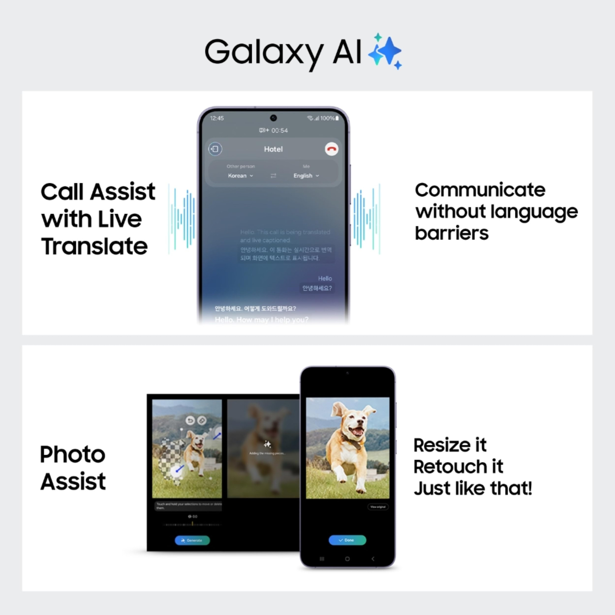 Samsung Galaxy S24 5G AI Smartphone Cobalt Violet 8GB 256GB Storage