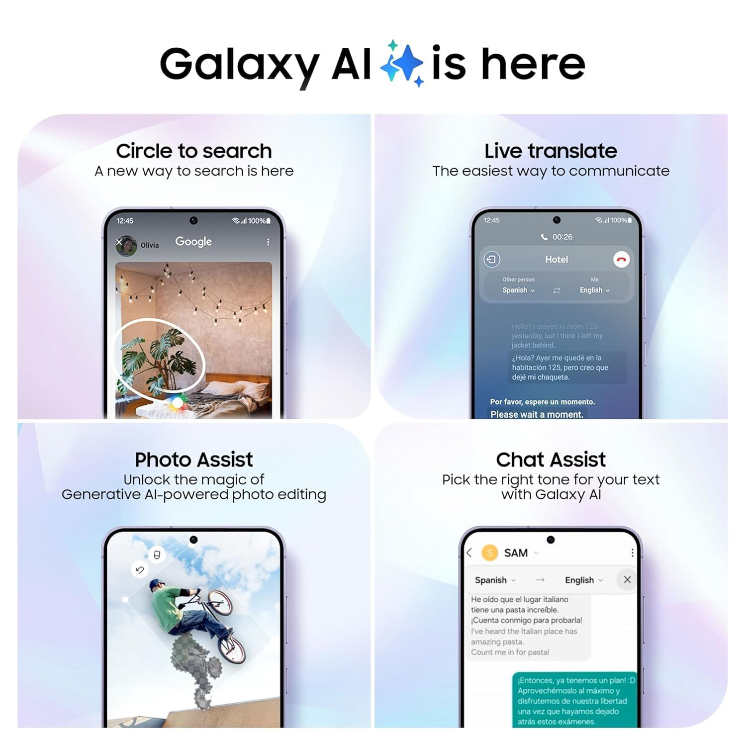 Samsung Galaxy S24 5G AI Smartphone Marble Gray 8GB 128GB Storage with Other Offers