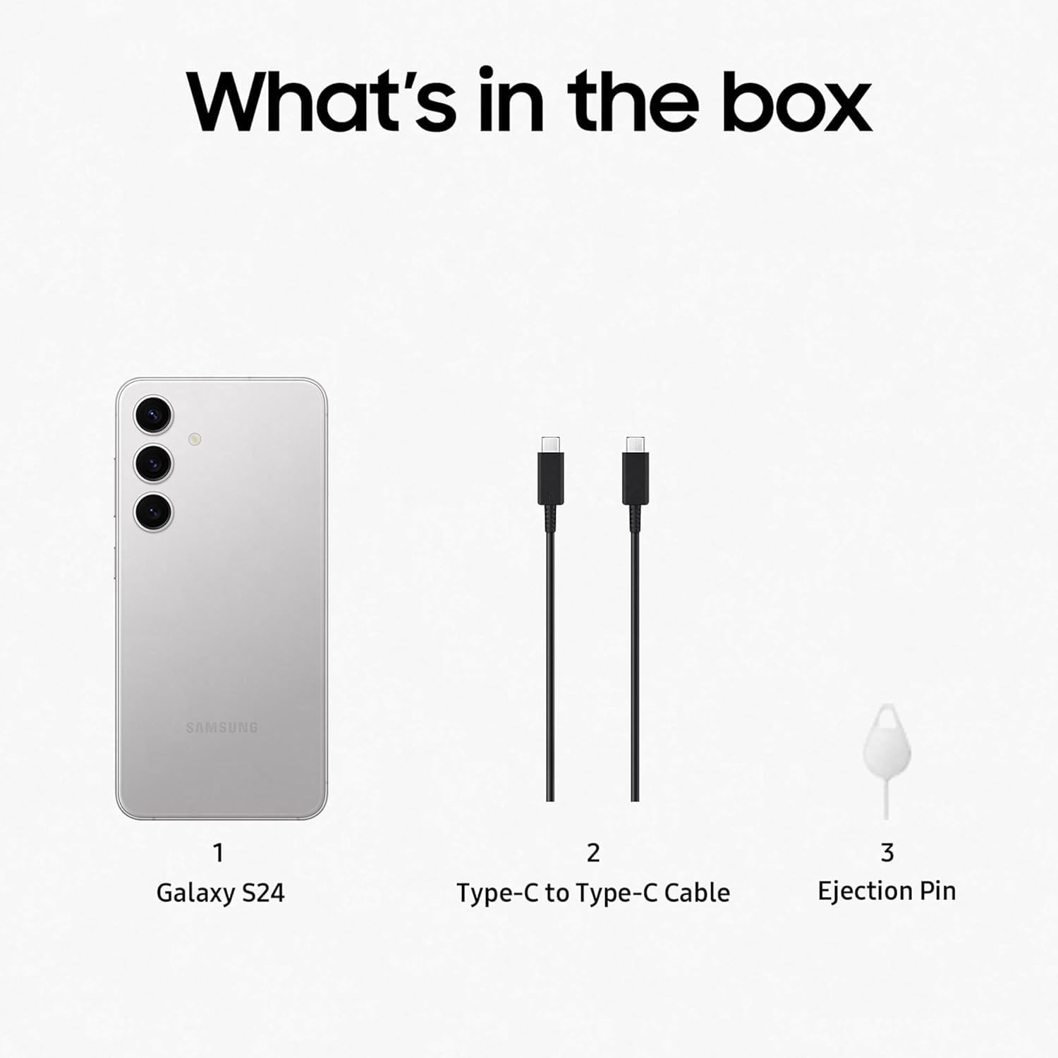 Samsung Galaxy S24 5G AI Smartphone Marble Gray 8GB 256GB Storage