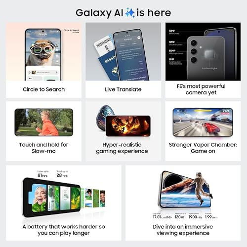 Samsung Galaxy S24 FE 5G AI Smartphone Mint 8GB RAM 128GB Storage
