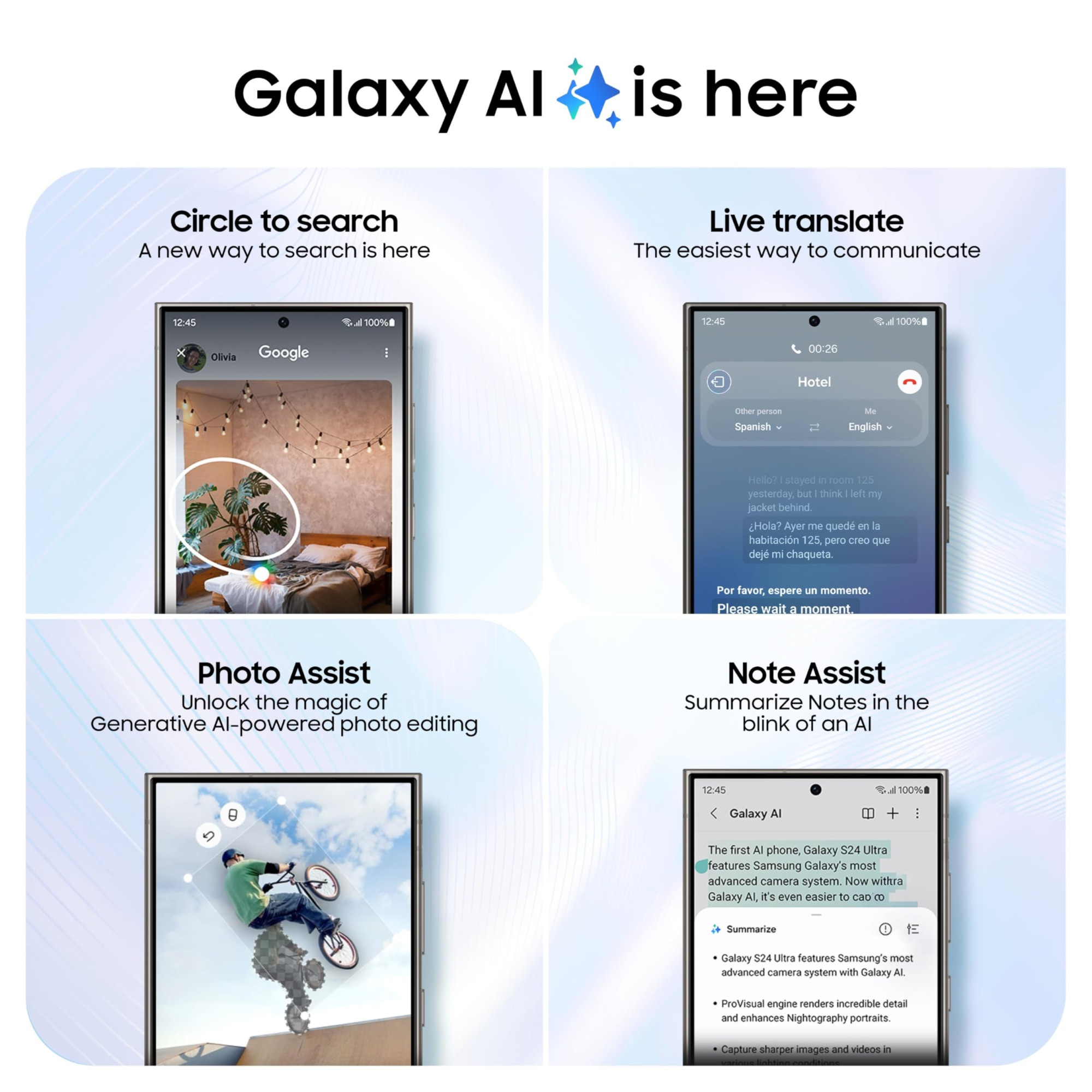 Samsung Galaxy S24 Ultra 5G AI Smartphone Titanium Gray 12GB 256GB Storage