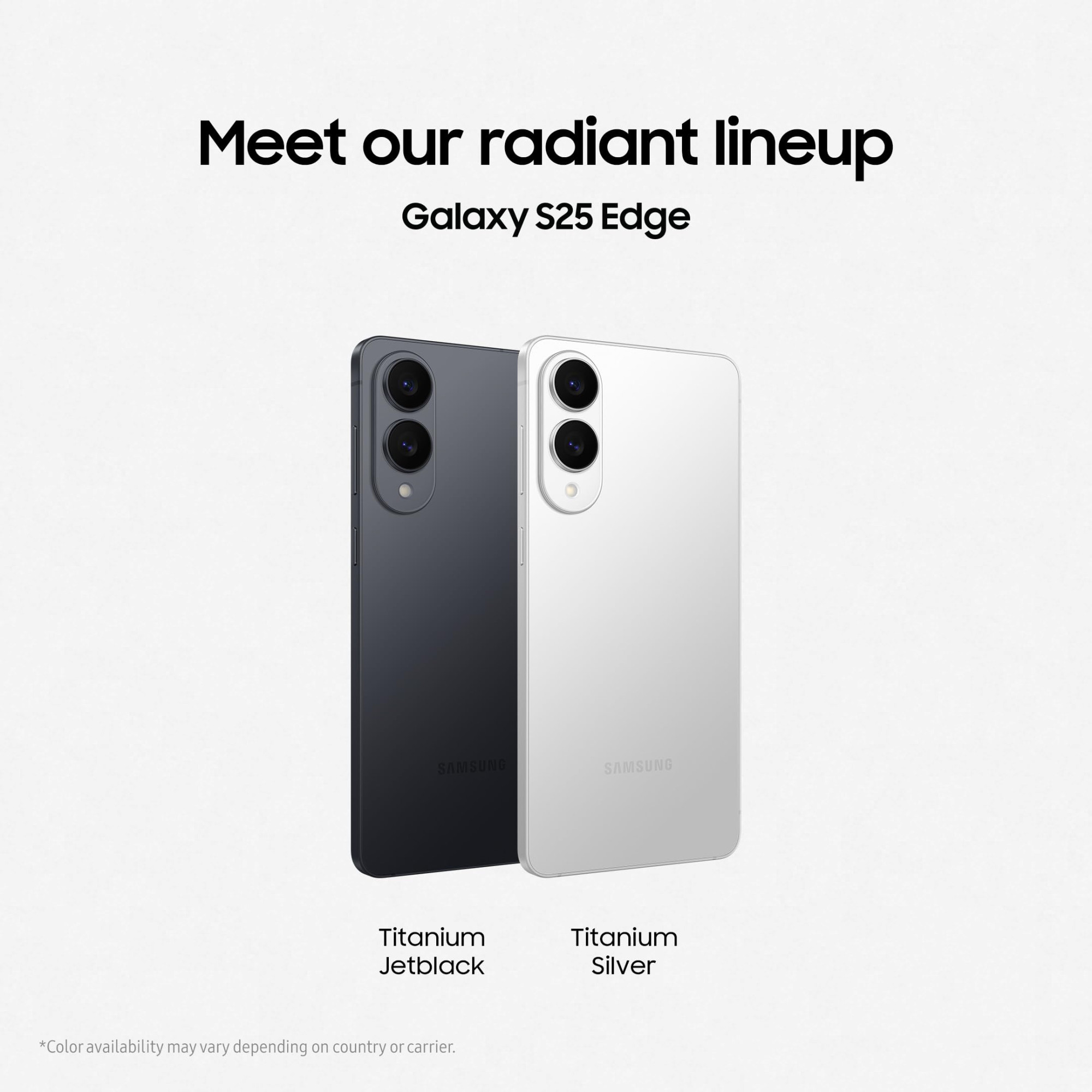 Samsung Galaxy S25 Edge 5G AI Smartphone Titanium JetBlack 12GB RAM 512GB Storage Precision Built with Titanium Ultra-Sleek and Premium with a 200 MP Camera Snapdragon 8 Elite for Galaxy