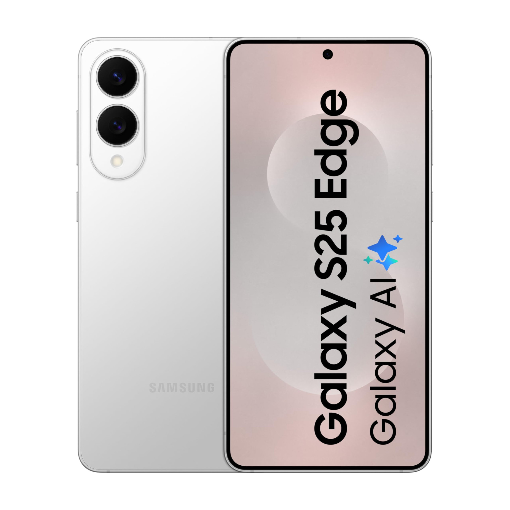 Samsung Galaxy S25 Edge 5G AI Smartphone Titanium Silver 12GB RAM 256GB Storage Precision Built with Titanium Ultra-Sleek and Premium with a 200 MP Camera Snapdragon 8 Elite for Galaxy