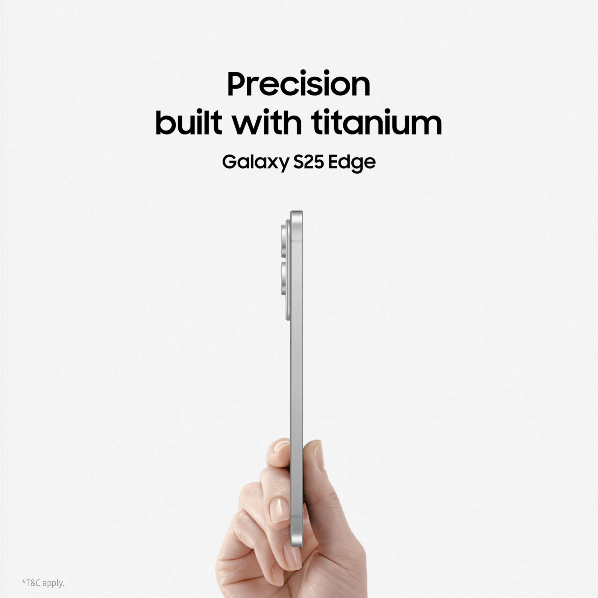 Samsung Galaxy S25 Edge 5G AI Smartphone Titanium Silver 12GB RAM 256GB Storage Precision Built with Titanium Ultra-Sleek and Premium with a 200 MP Camera Snapdragon 8 Elite for Galaxy