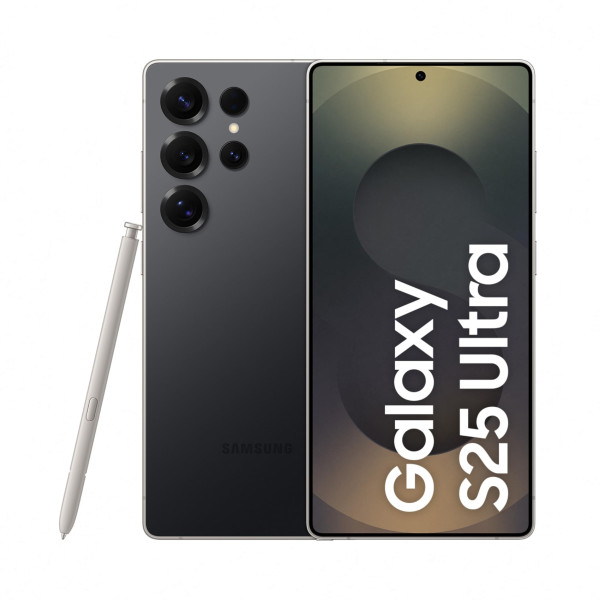 Image of Samsung Galaxy S25 Ultra 5G Smartphone with Galaxy AI (Titanium Black, 12GB RAM, 256GB Storage), Titanium Frame, Snapdragon 8 Elite, 200 MP Camera with ProVisual Engine and 5000mAh Battery