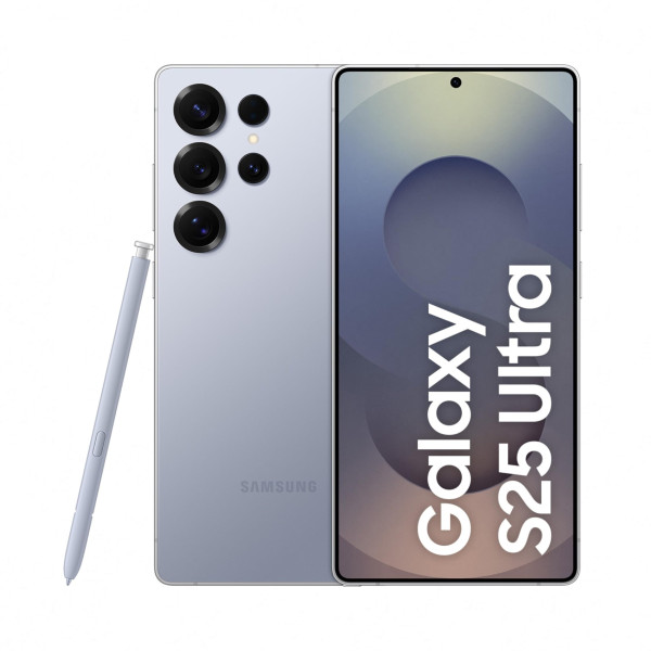 Image of Samsung Galaxy S25 Ultra 5G Smartphone with Galaxy AI (Titanium Silverblue, 12GB RAM, 1TB Storage), Titanium Frame, Snapdragon 8 Elite, 200 MP Camera with ProVisual Engine and 5000mAh Battery