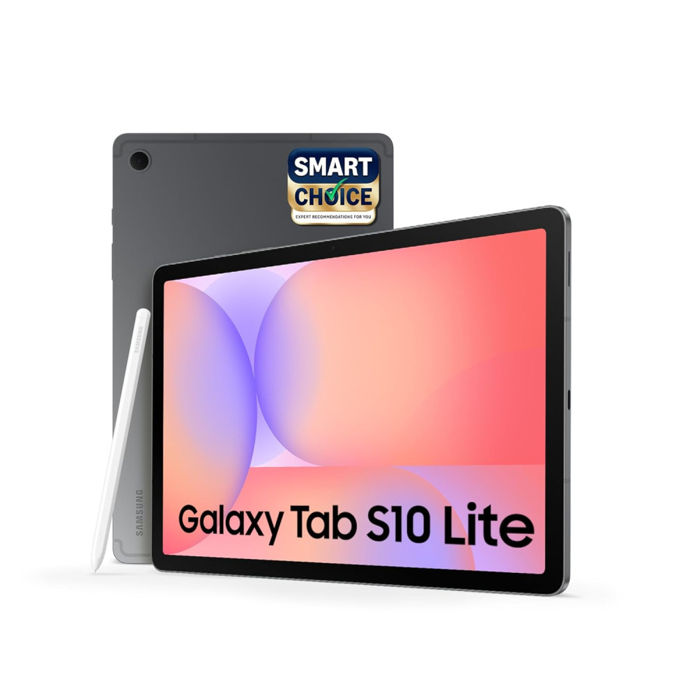 Image of Samsung Galaxy Tab S10 Lite with AI [Smartchoice], S Pen in-Box, 27.7 cm (10.9 Inch) Display, Object Eraser, 90Hz Refresh Rate, IP42 Rating, 6GB RAM, 128GB Storage, Wi-Fi + 5G Tablet, Gray