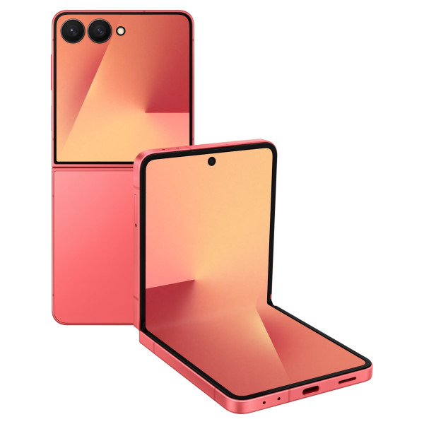 Image of Samsung Galaxy Z Flip7 5G Smartphone with Galaxy AI (Coralred, 12GB RAM, 256GB Storage), Ultra Sleek Design with 50MP High-Resolution Camera, Exynos 2500, Google Gemini